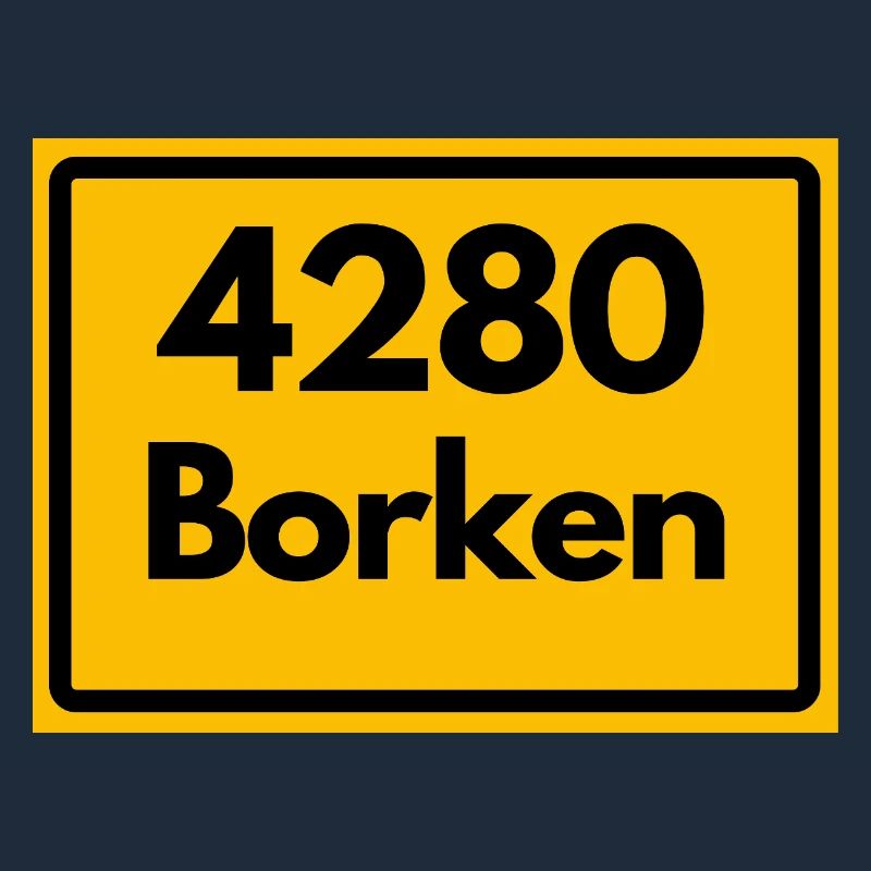OLD POSTCODE POSTCODE RETRO 4280 BORKEN FÜNFTÜRME
