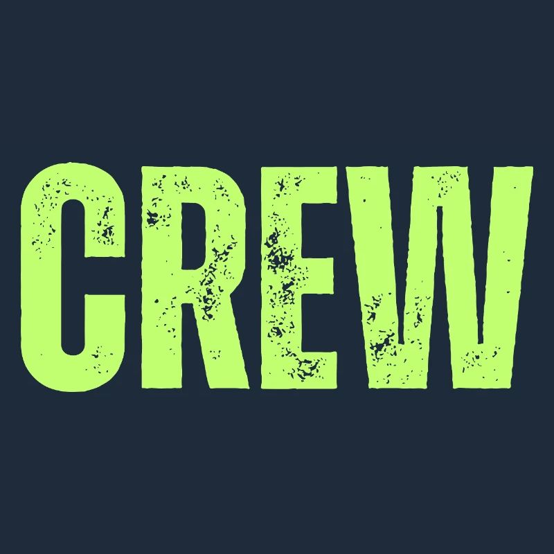 Crew Typography grün