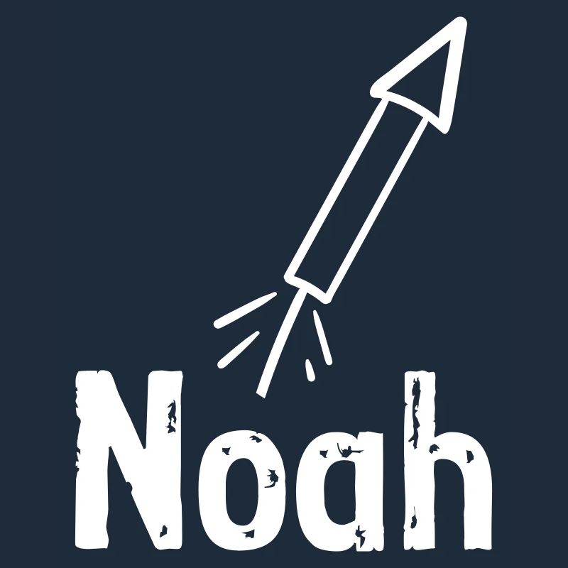 Lettrage NOAH avec fusée VECTOR