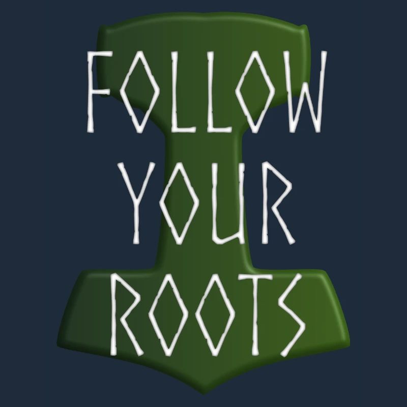 Follow your Roots - Hammer Donar Thor Mjölnir