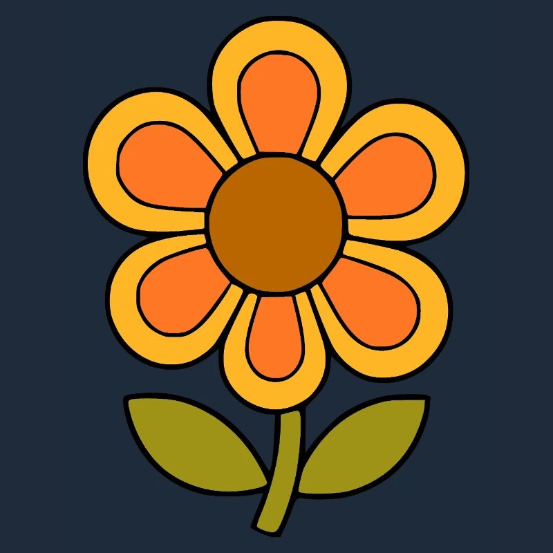 70s flower pattern retro flowerpower