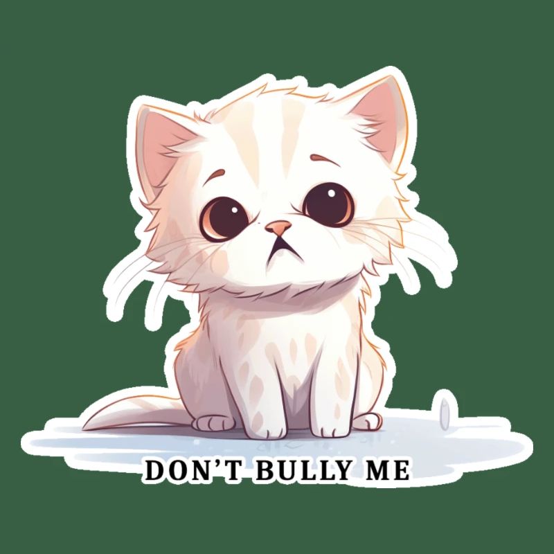 Don’t Bully Me - Chat mignon avec message