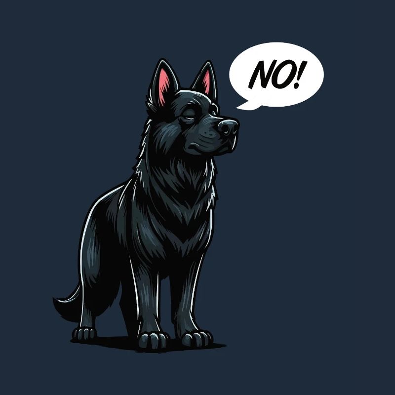No Schwarzer Schäferhund Schäferhundbesitzer 
