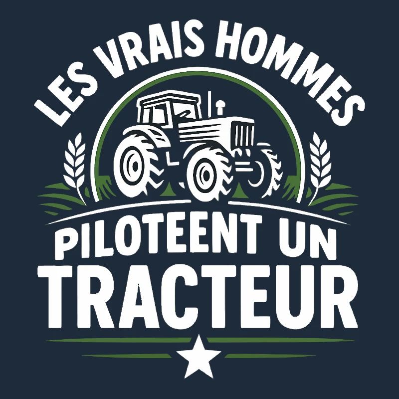 Real men drive a tractor