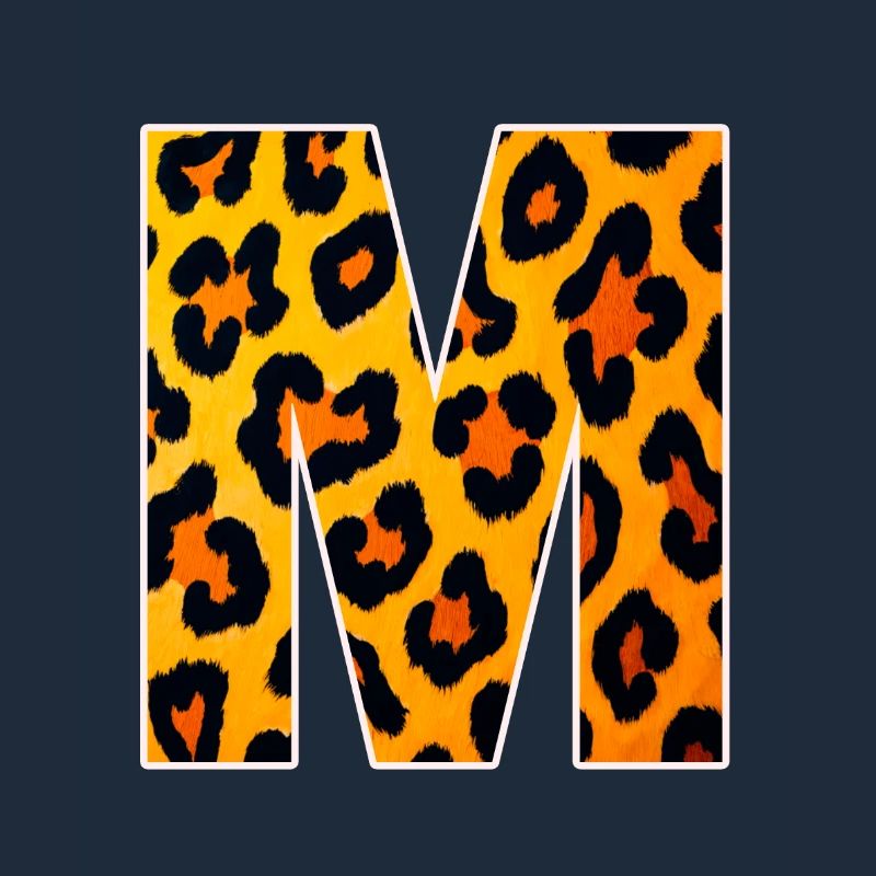 Lettre M du léopard