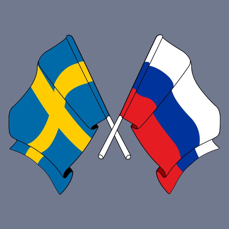 Drapeau Suède drapeau Russie