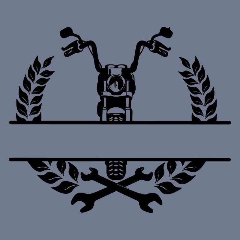 Motorradmechaniker- oder Werkstattlogo