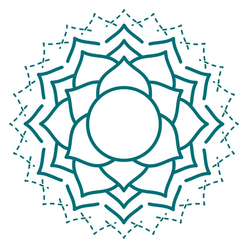 Motif floral complexe de mandala