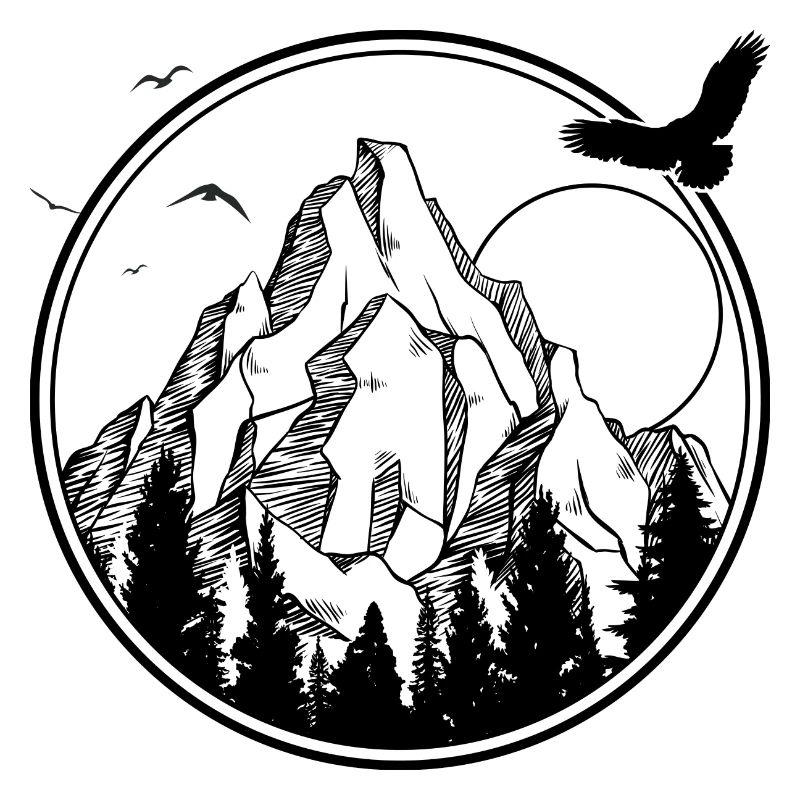 Mitternachtsvogel-Silhouette