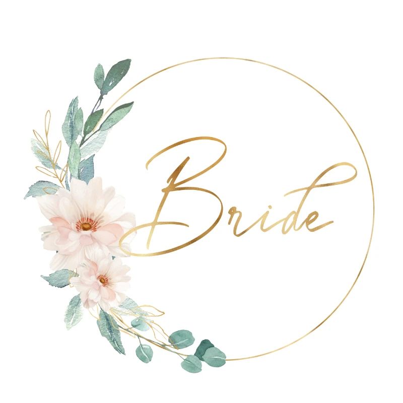 L’équipe de la mariée ! Fleurs, Cercle, Personnalisable