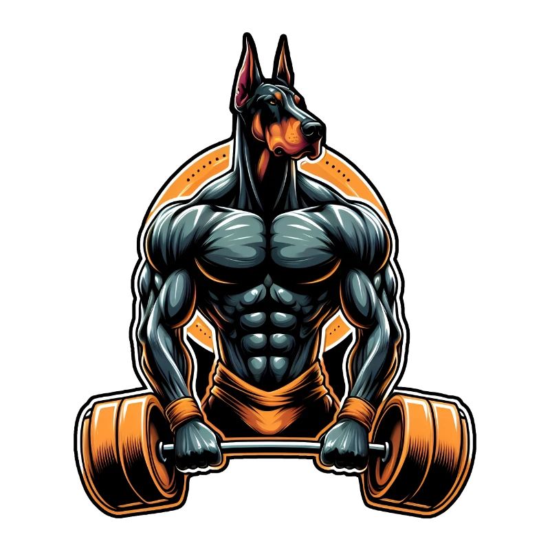 Muscle Dobermann Lifter