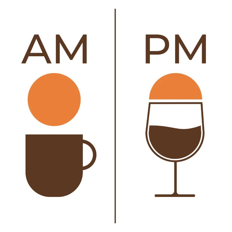 AM Coffee PM Wine – Kaffee & Wein Design