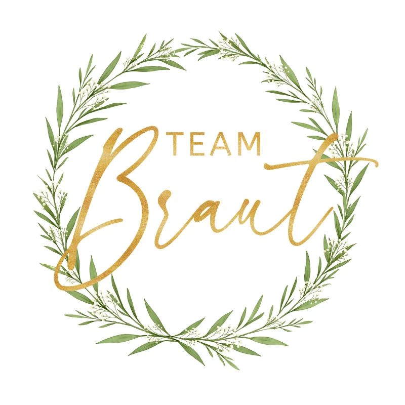 Elegant Team Bride - Design with Laurel Wreath