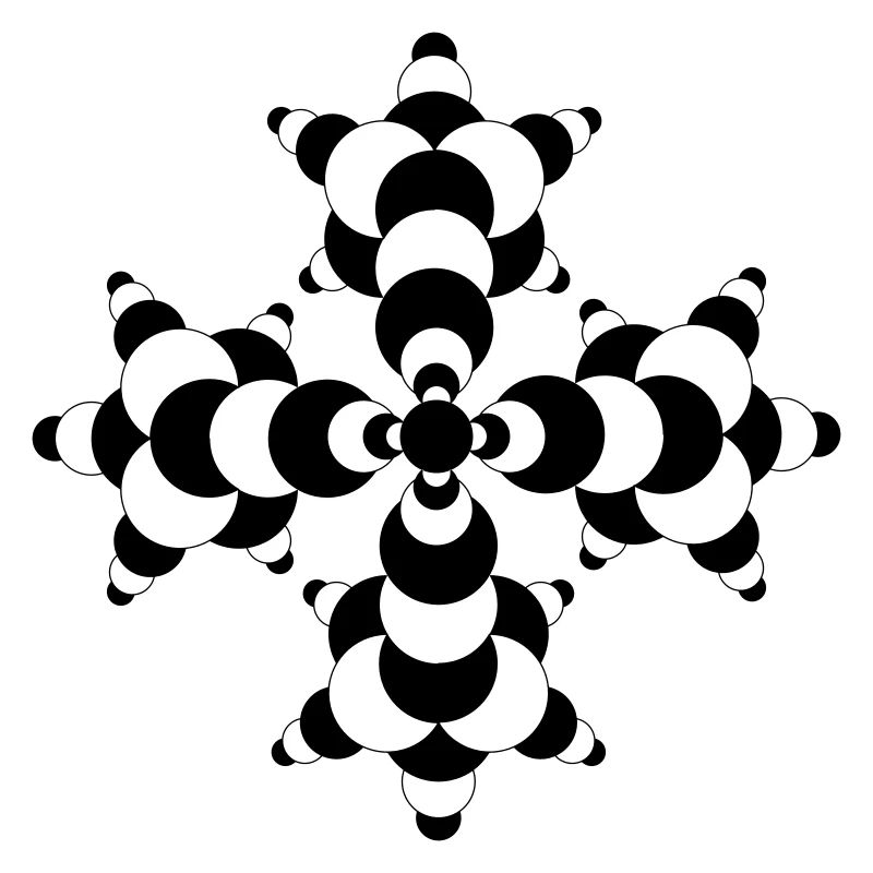 Fractal Molecule Crop Circle