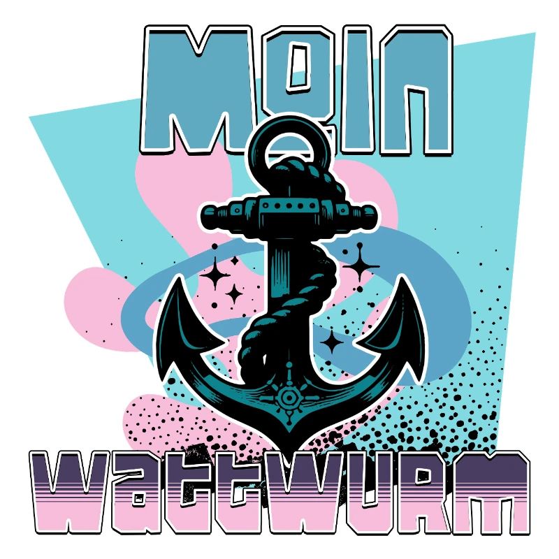 Maritime Anchor with Rope Design