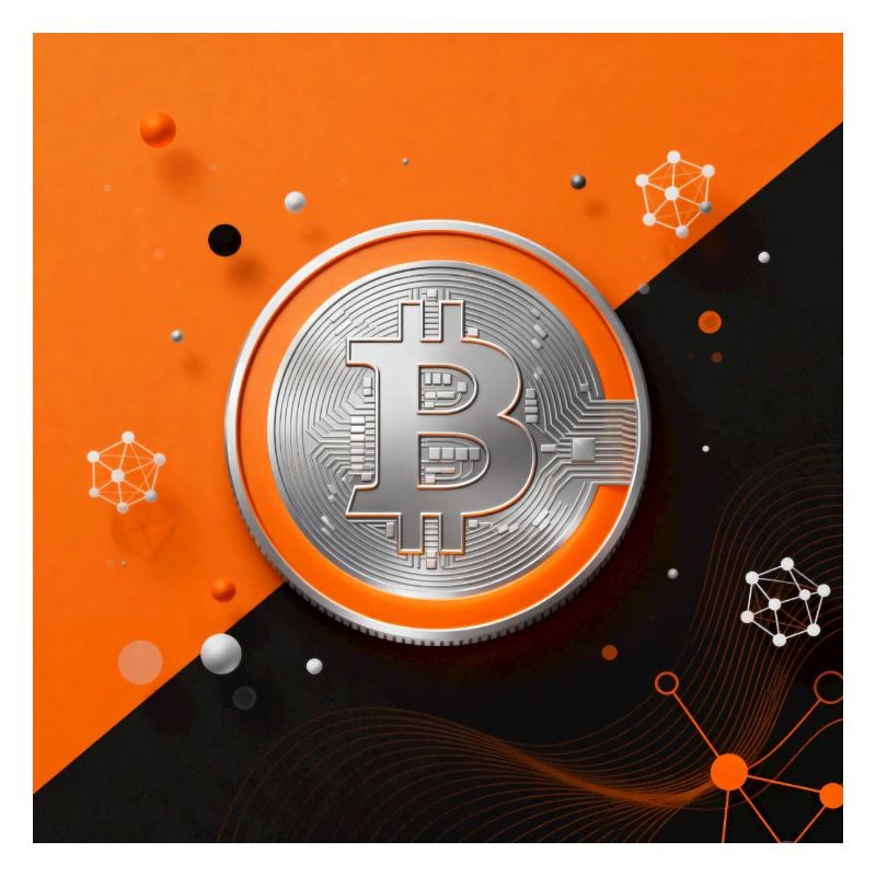 Bitcoin Münze Netzdesign
