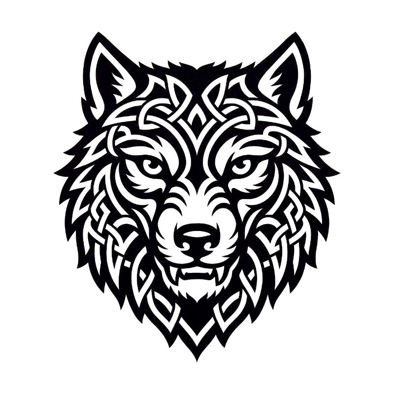 Wikingerwolf Ulfr Nordisches Kriegerdesign