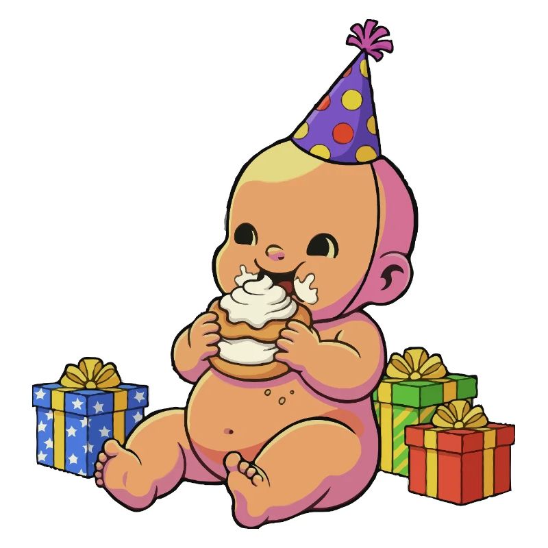 Bébé Cupcake d’anniversaire