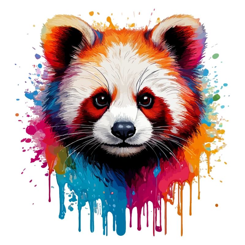 Explosion de Panda Aquarelle