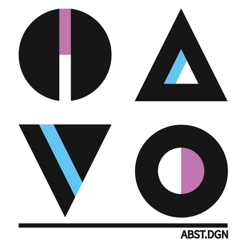 Abstrakte Geometrie Design - Stylische Mode