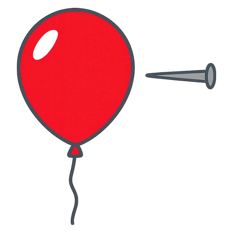 • « Éclatez le ballon – Conception graphique audacieuse
