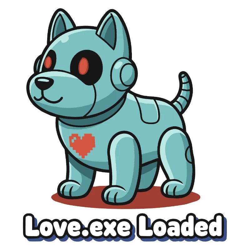 Love.exe Hund Pixel Robo