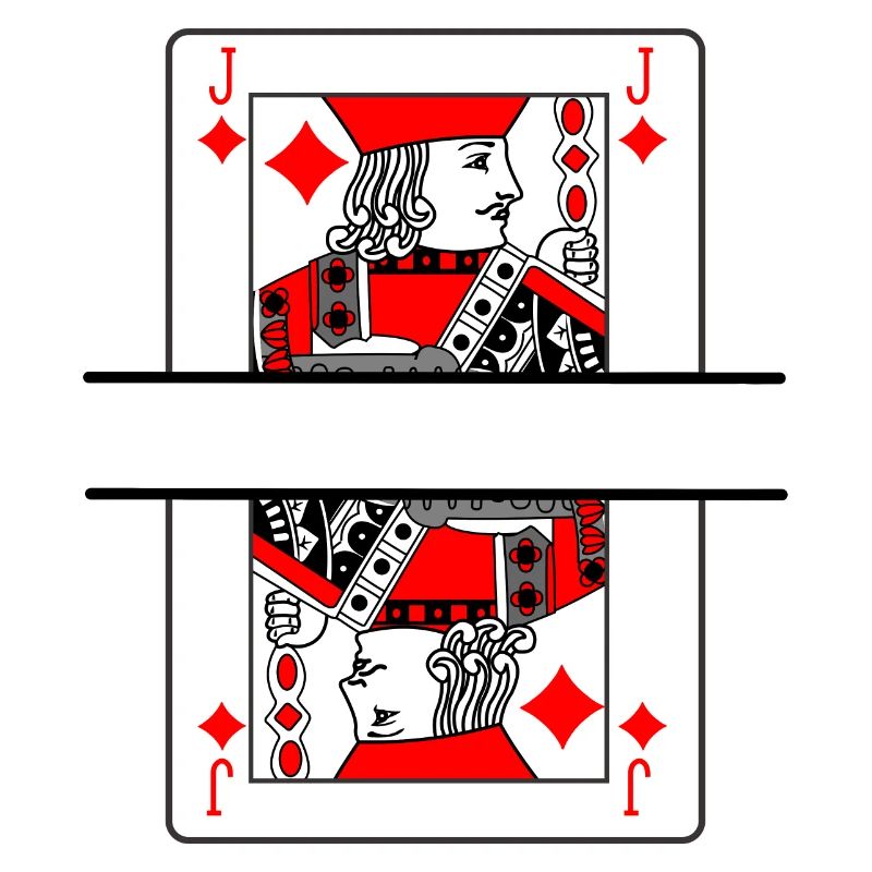 Playing card diamonds farmer with banner space