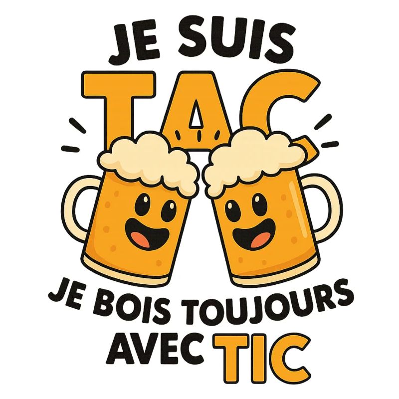 Ich bin Tac, ich trinke immer mit Tic
