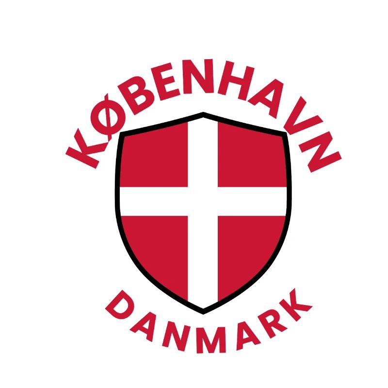 Bouclier de Copenhague avec drapeau danois