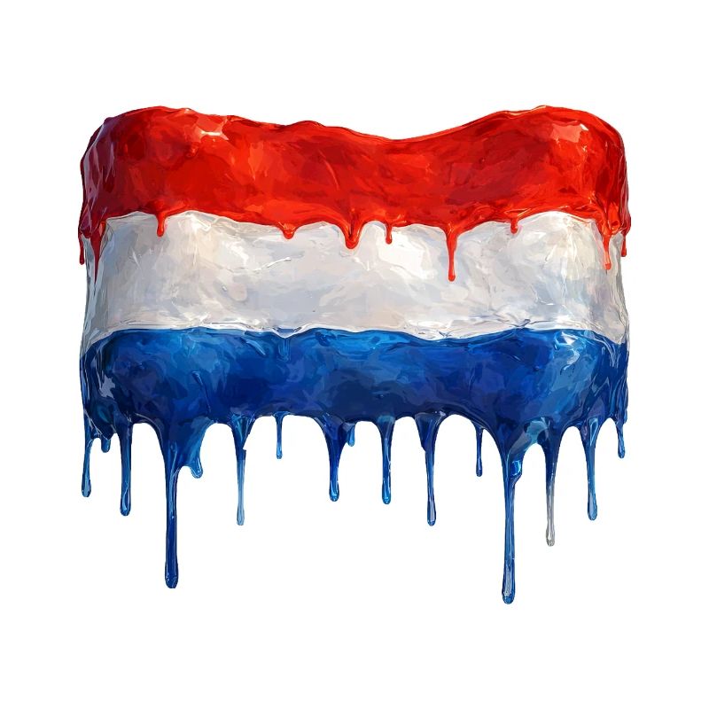 Dripping Dutch flag