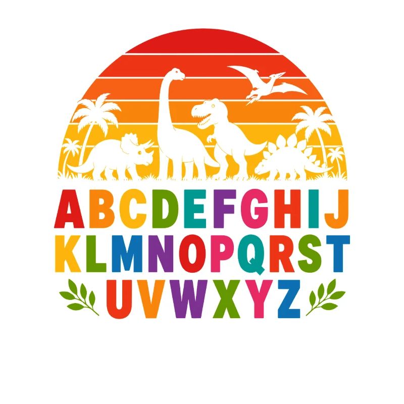 Rainbow Dino Alphabet