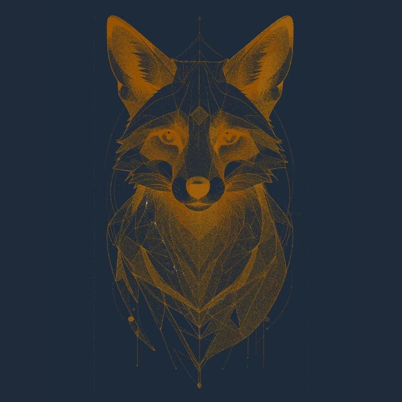 Wolf Head with Mandala Crown