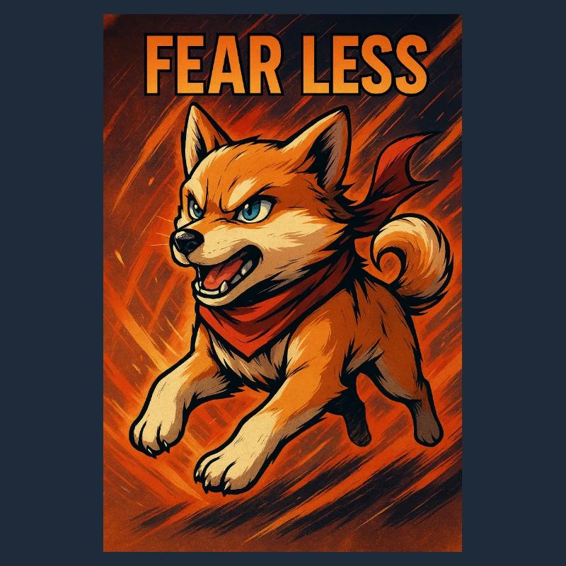 Brave Cane Corso avec message de motivation