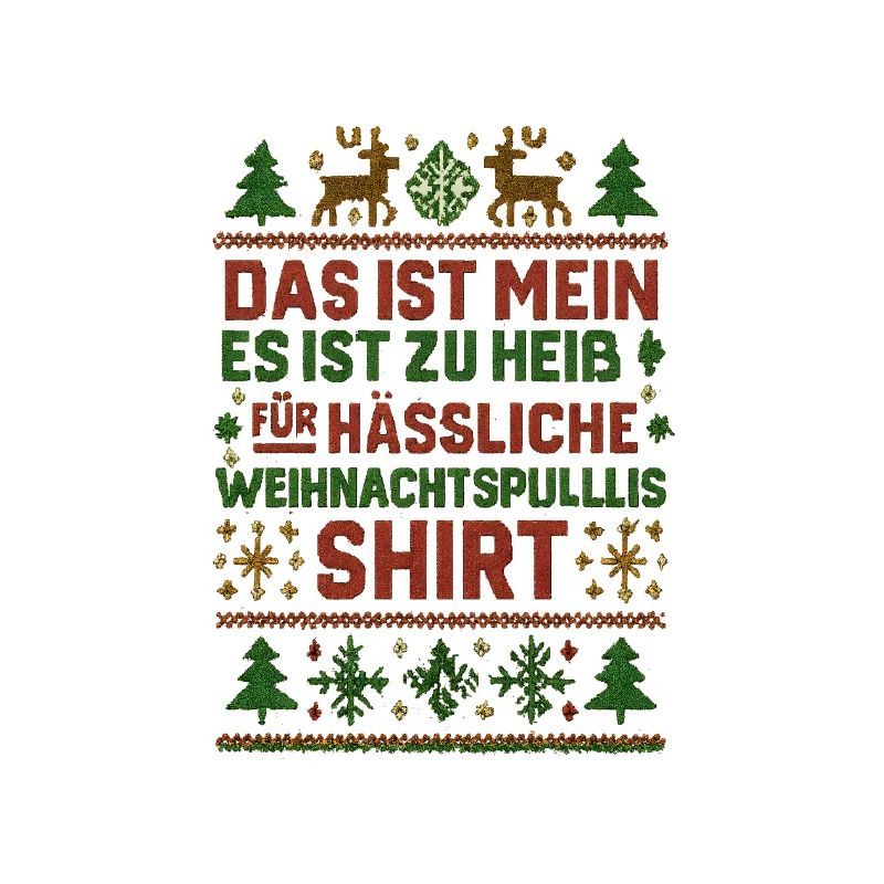 Chemise pull de Noël moche