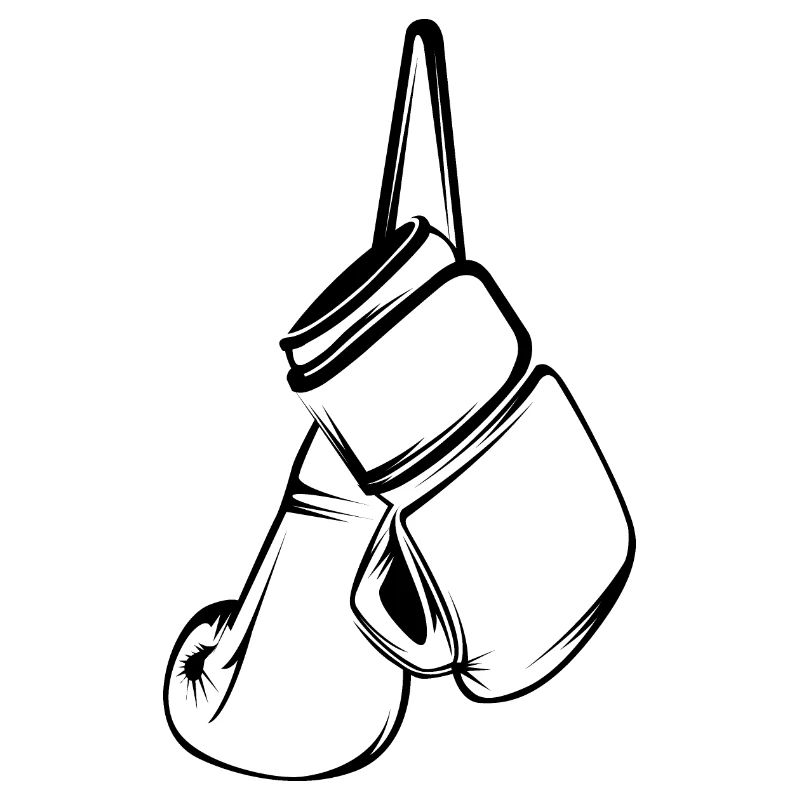 boxe boxeur boxe icône illustration graphique vectoriel