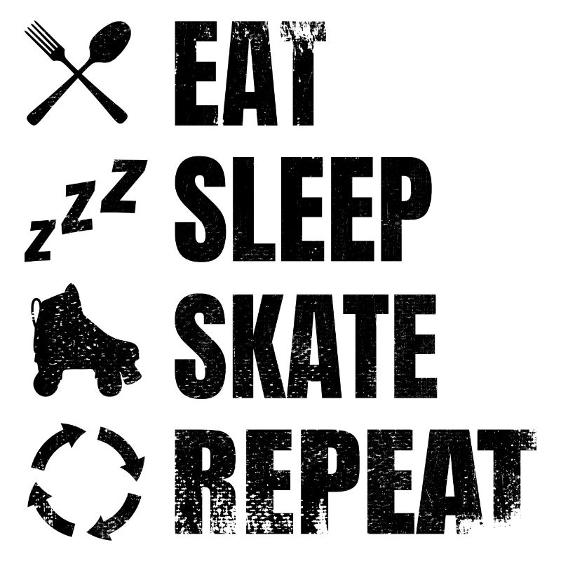 Routine de patinage à roulettes