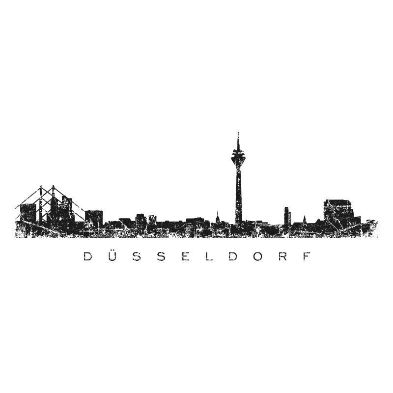Düsseldorfer Skyline Düsseldorf (Vintage Schwarz)