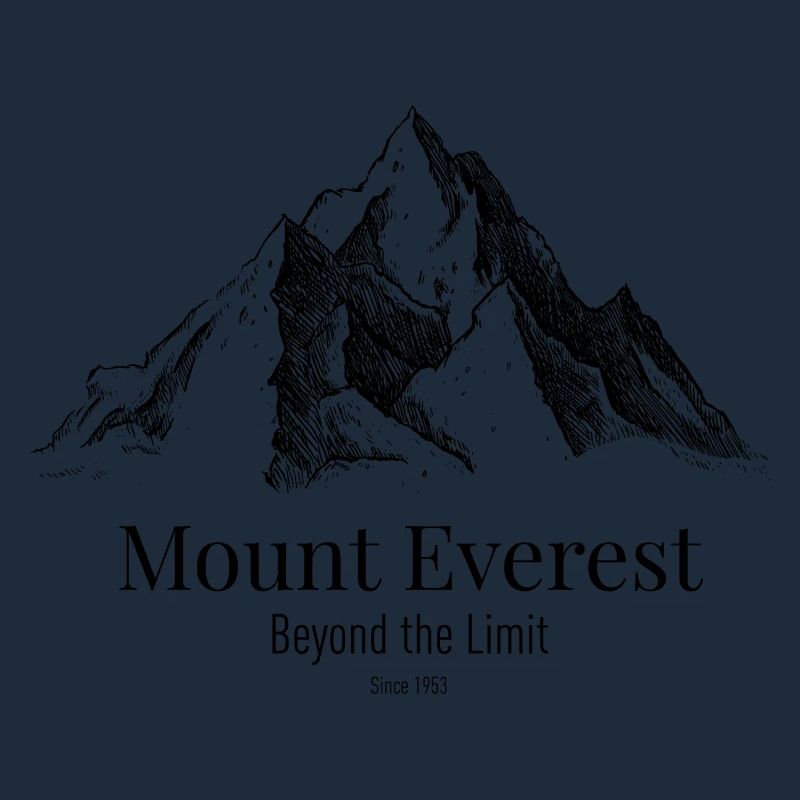 Mount Everest jenseits der Grenze