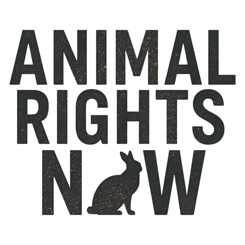 Animal Rights Now Déclaration Typographie