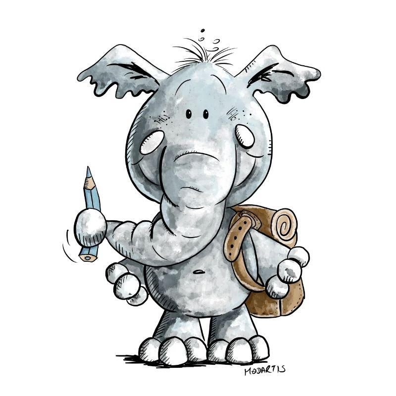 Schulkind Elefant I Einschulung Geschenk