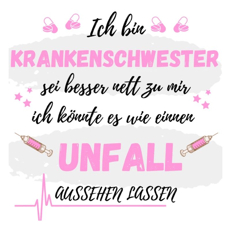 Ich bin Krankenschwester Unfall aussehen