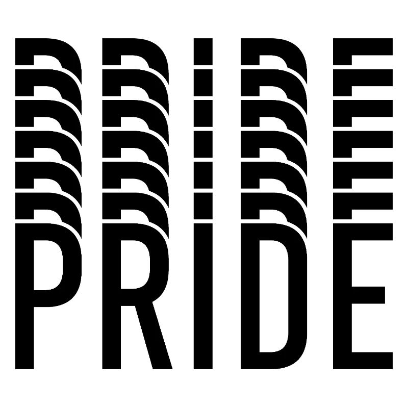 Pride-Typografie-Kontrastmuster