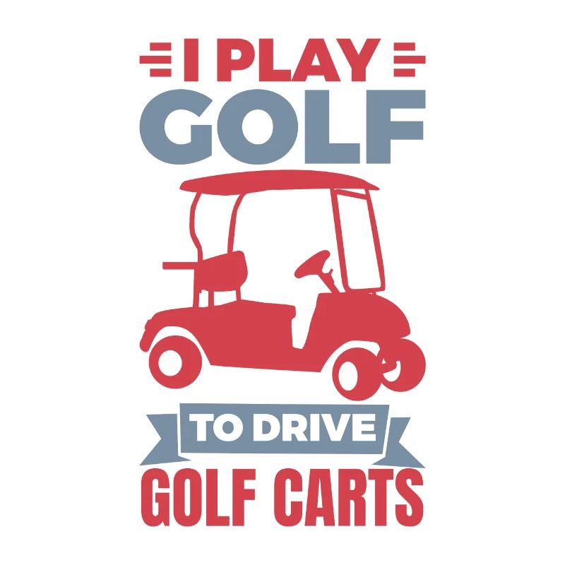 Blague sur le chariot de golf