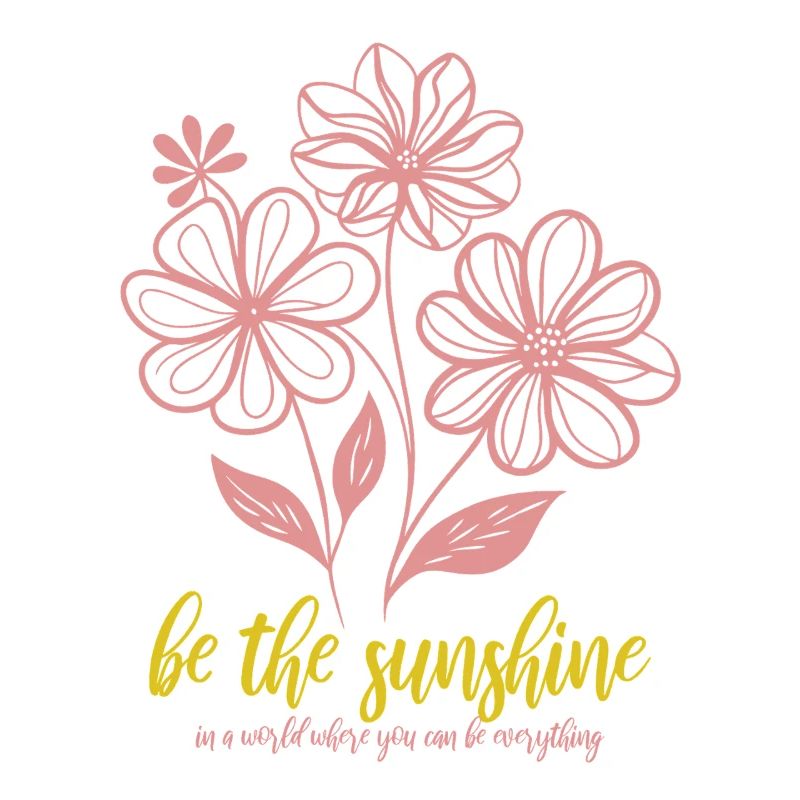 Blumen - Frühling - Soyez le soleil - Spruch