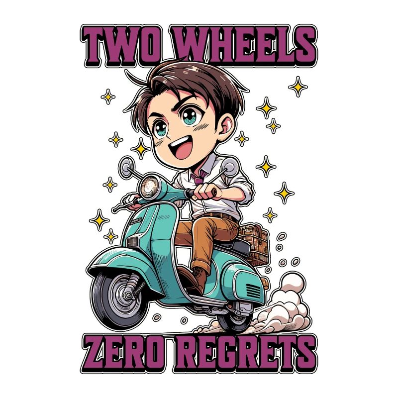 Scooter Two Wheels Zero Regrets Scooter Driver