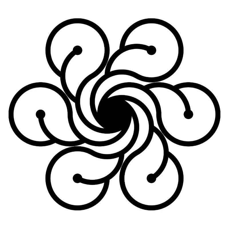 Vortex de fleur cosmique