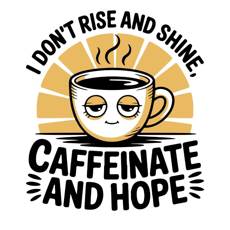 Coffee Sunrise Saying