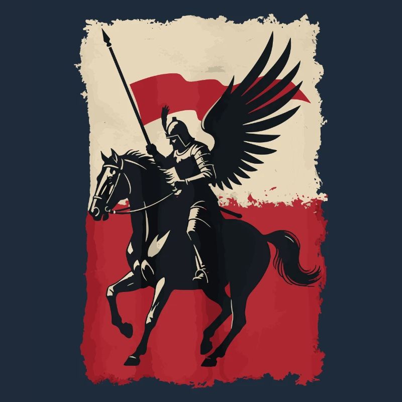 Polish Hussar with Flag Design