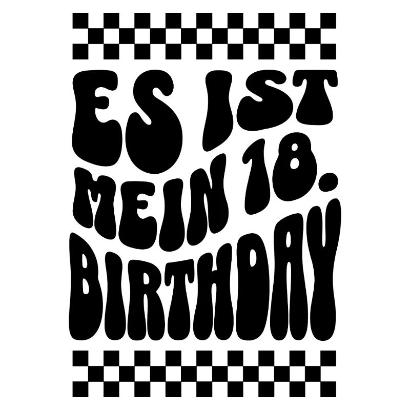 Design rétro C’est mon 18e anniversaire