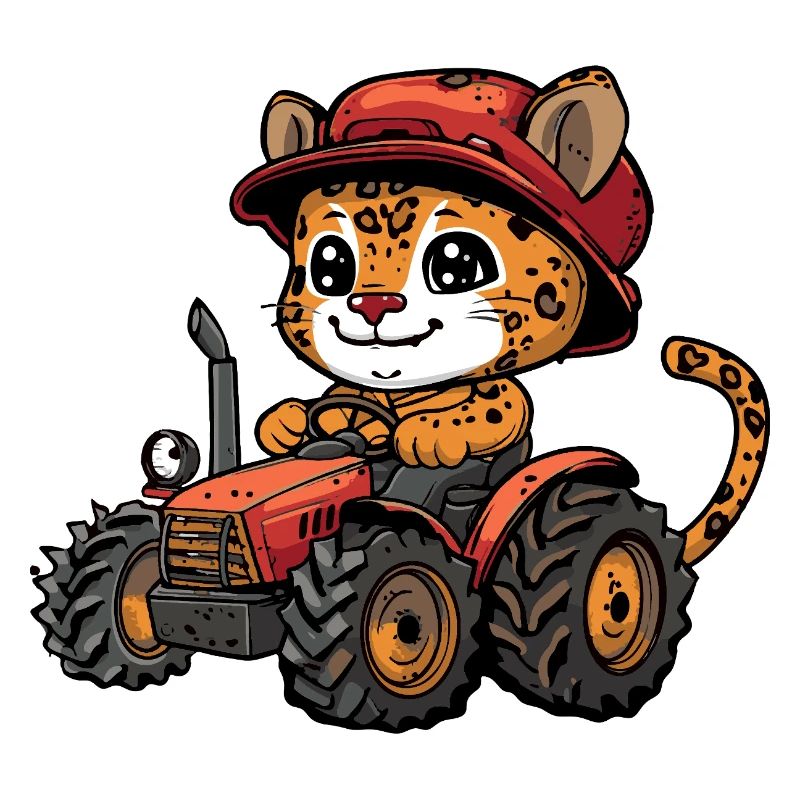 Leopard Tractor Farmer